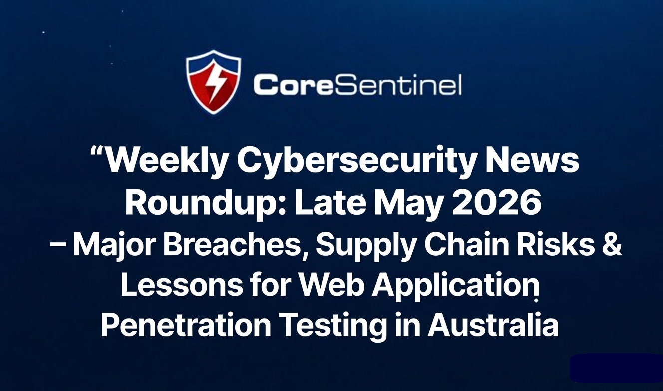 Core Sentinel Weekly Cybersecurity News Roundup: Late May 2026 – Major ...